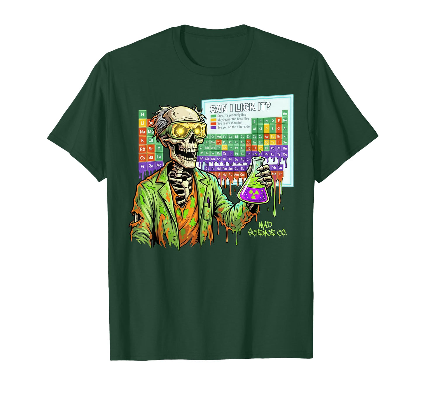 Can I Lick It Periodic Table Shirt Funny Science Teacher T-Shirt