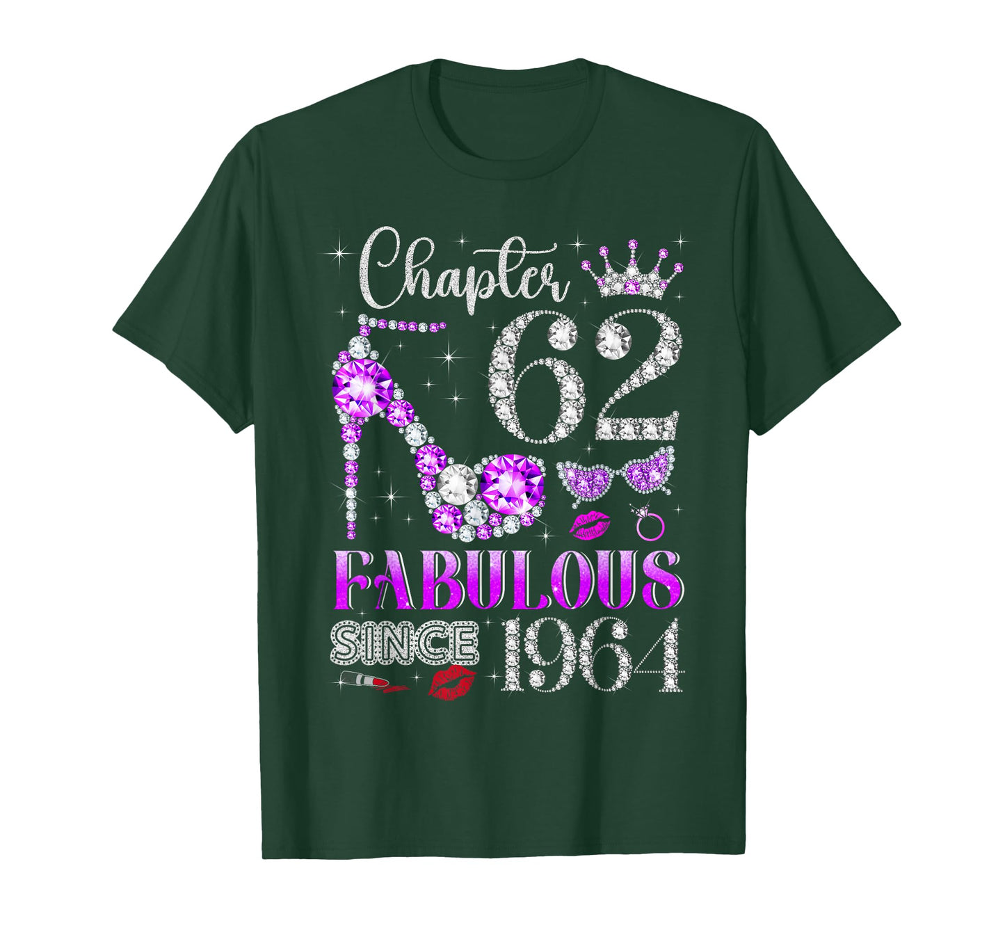 Chapter 62 Fabulous Since 1964 62nd Birthday Ladies Girls T-Shirt