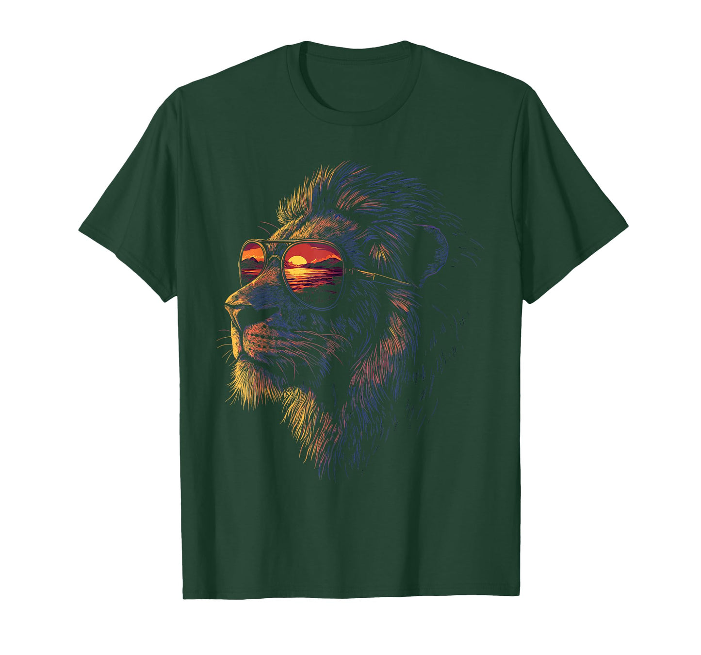 Retro Novelty Men Women Kids Boys Girls Funny Lion T-Shirt