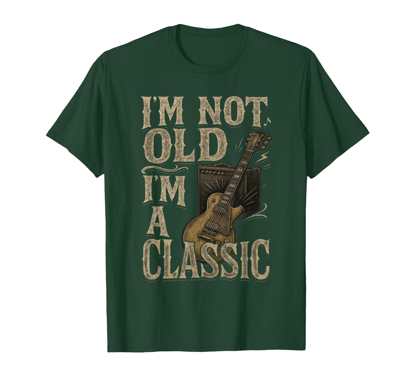 I’m Not Old I’m A Classic Shirt Vintage Guitar Music Lover T-Shirt