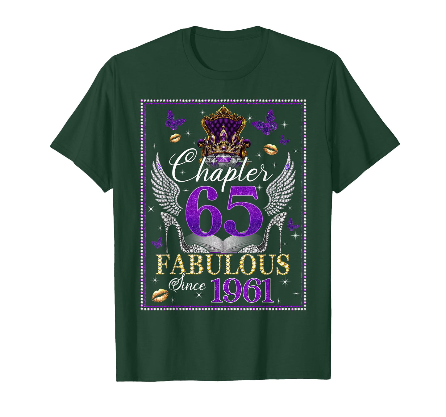 Chapter 65 Fabulous Since 1961 65th Birthday Women Girls T-Shirt