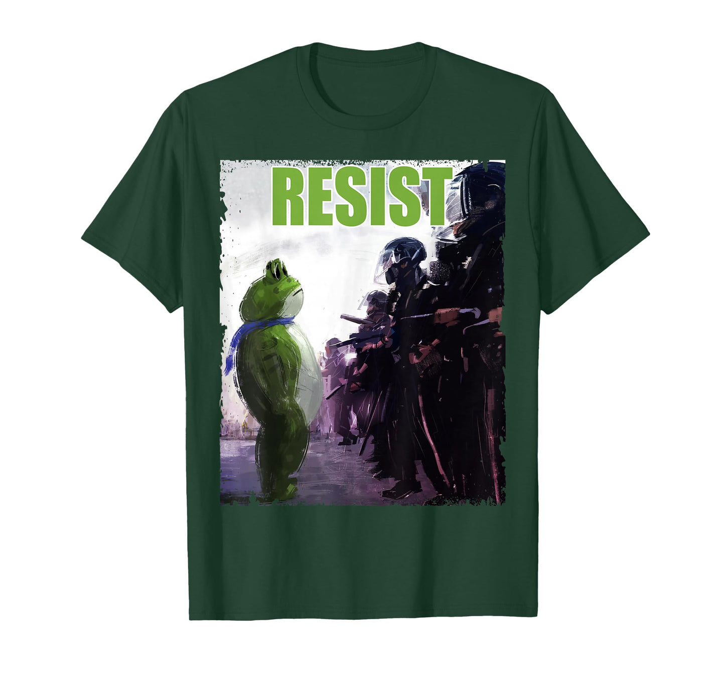 Funny Frogs Against Fascism, Resist Stand for Freedom T-Shirt