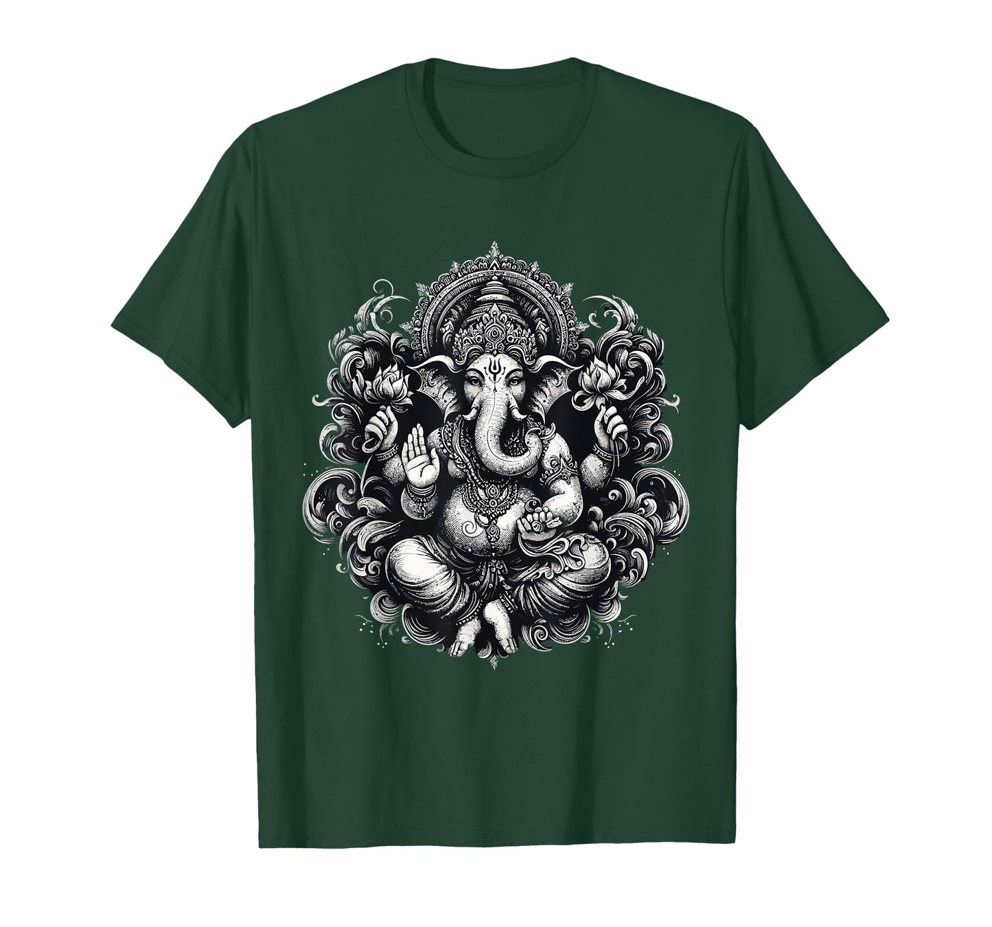 Ganesh Symbol Yoga Hindu Elephant God Ganesha Puja T-Shirt