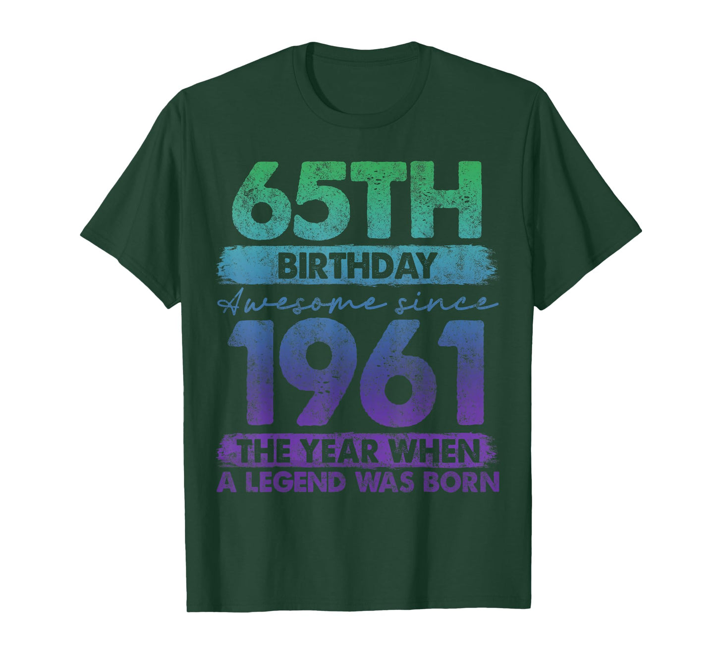 65 Year Old Gifts Vintage 1961 Limited Edition 65th Birthday T-Shirt