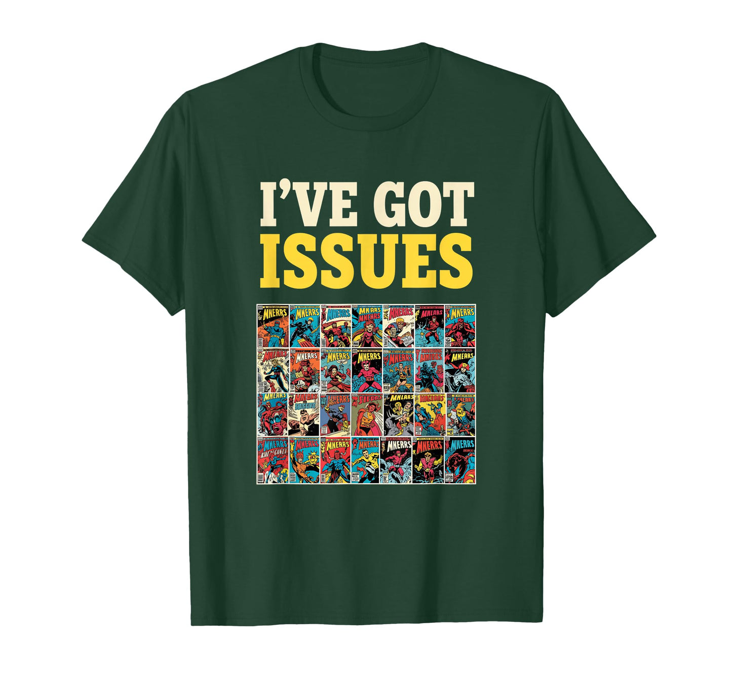 Comic I've Got Issues Retro Comic Cover Collage T-Shirt