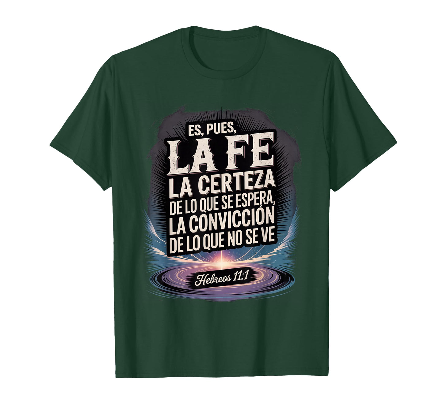 Hebrews 11:1 Christian Spanish Bible Verse T-Shirt
