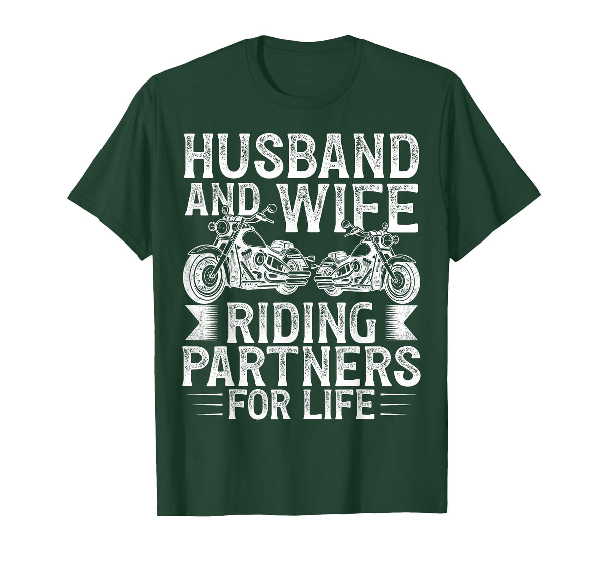 Husband And Wife Riding Partner For Life Motorcycle Biker T-Shirt