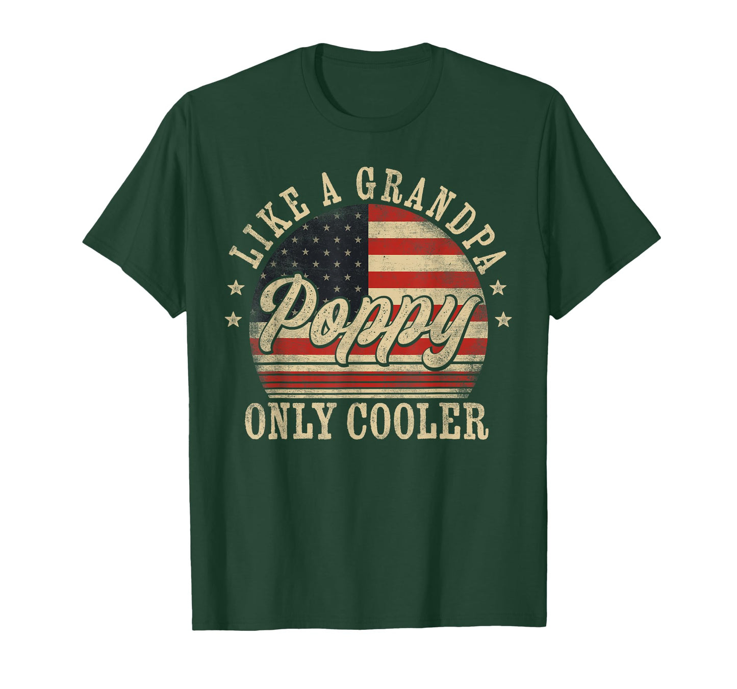 Poppy Like a Grandpa Only Cooler Poppy Father's Day T-Shirt