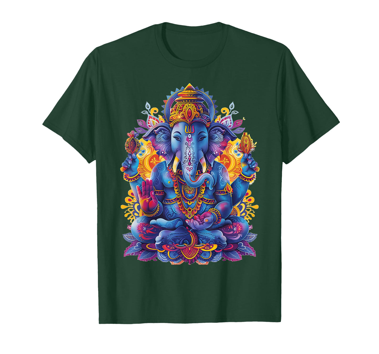 Ganesh spiritual hindu god elephant yoga meditation T-Shirt