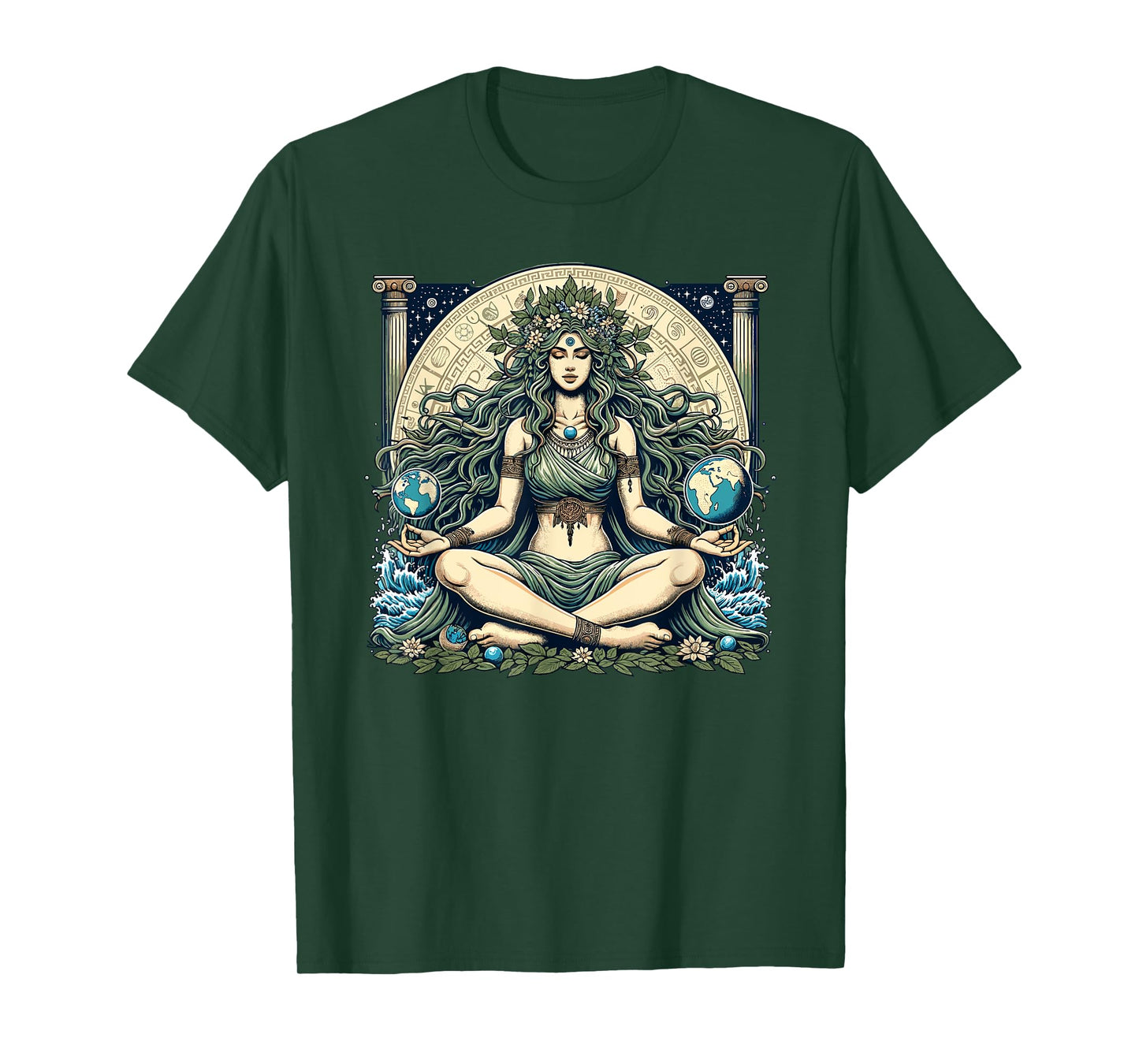 Earth Day Gaia Greek Pagan Mother Earth Hippie Nature Witchy T-Shirt