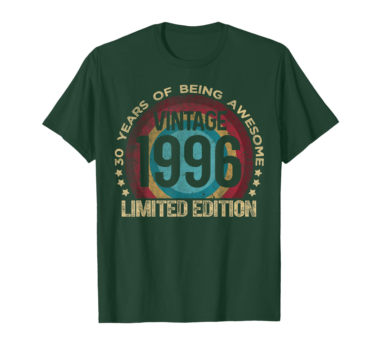 30 Year Old Gifts Vintage 1996 Limited Edition 30th Birthday T-Shirt