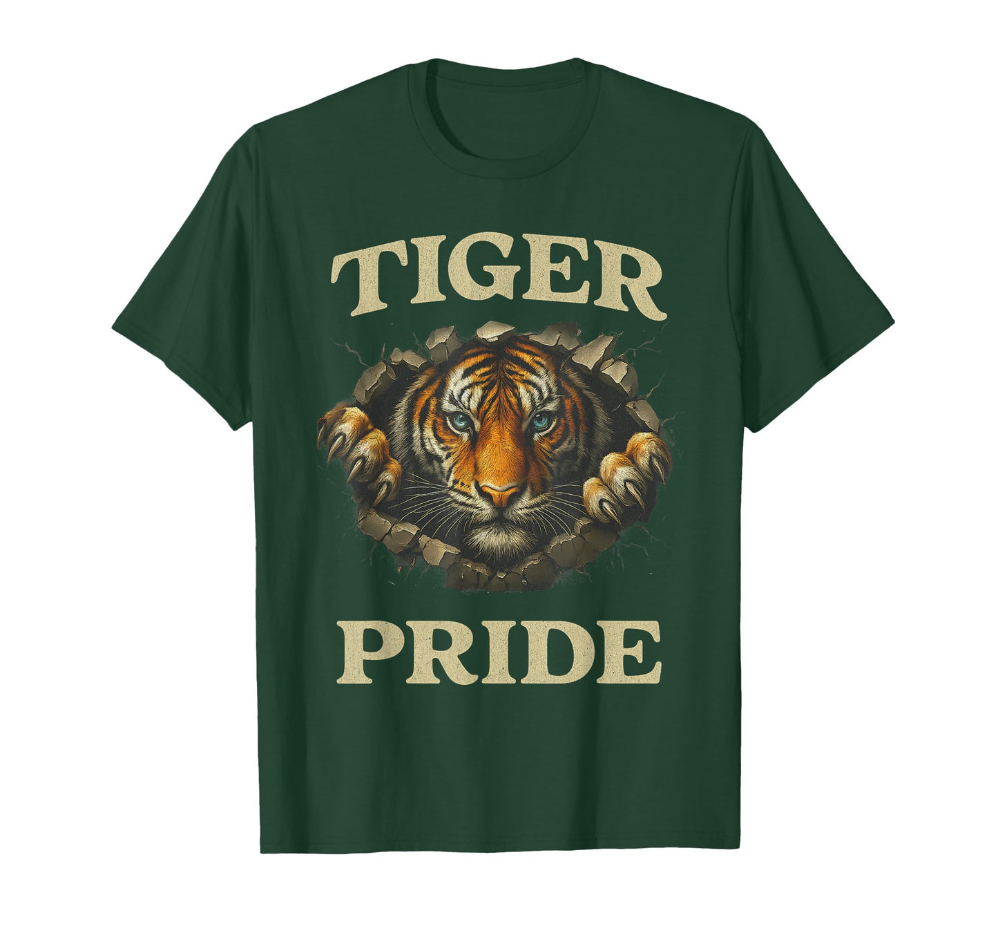 Retro Tiger Pride School Team Sports Vintage Design T-Shirt