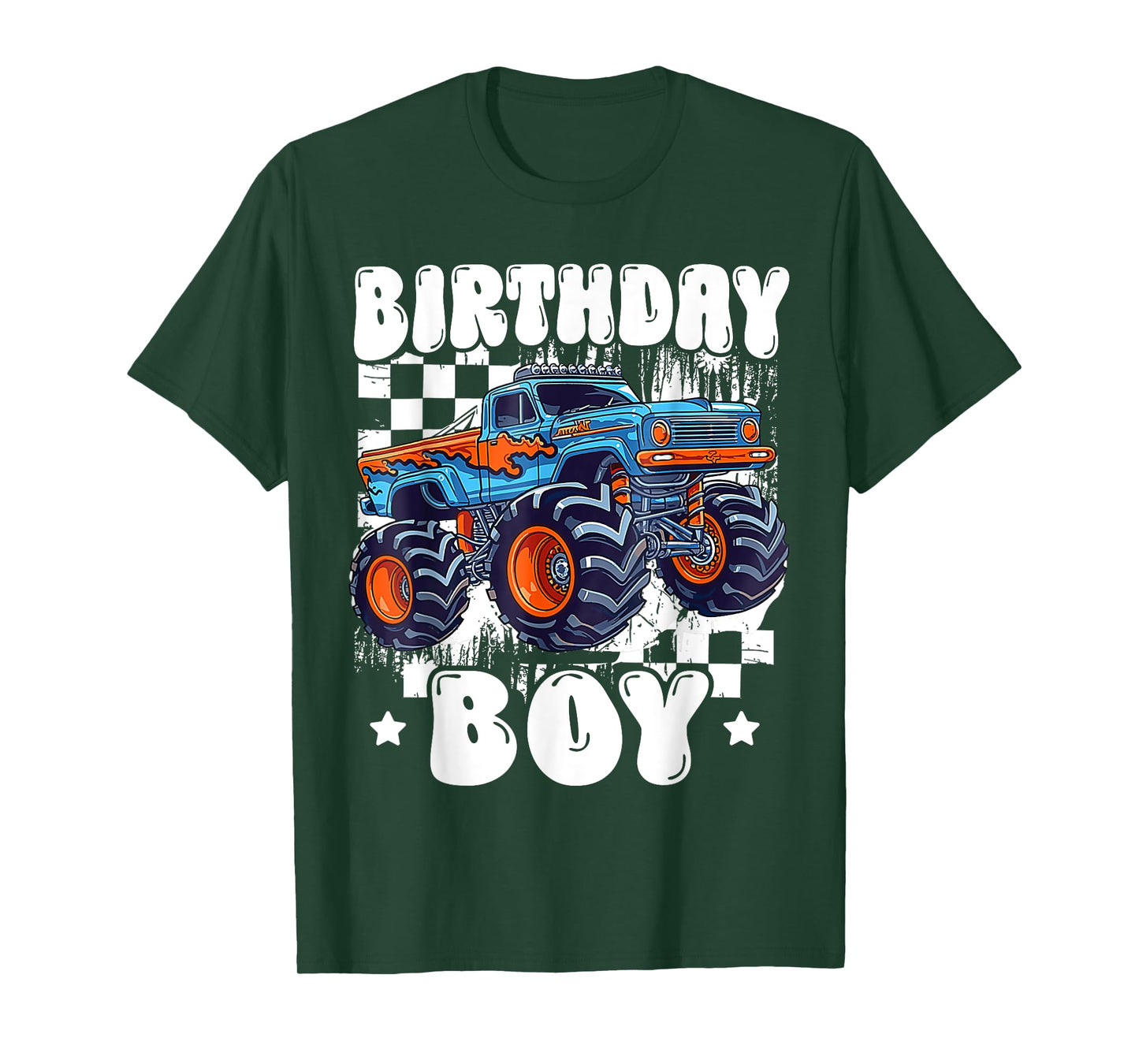Kids Monster Truck Birthday Boy Birth day Party Family T-Shirt