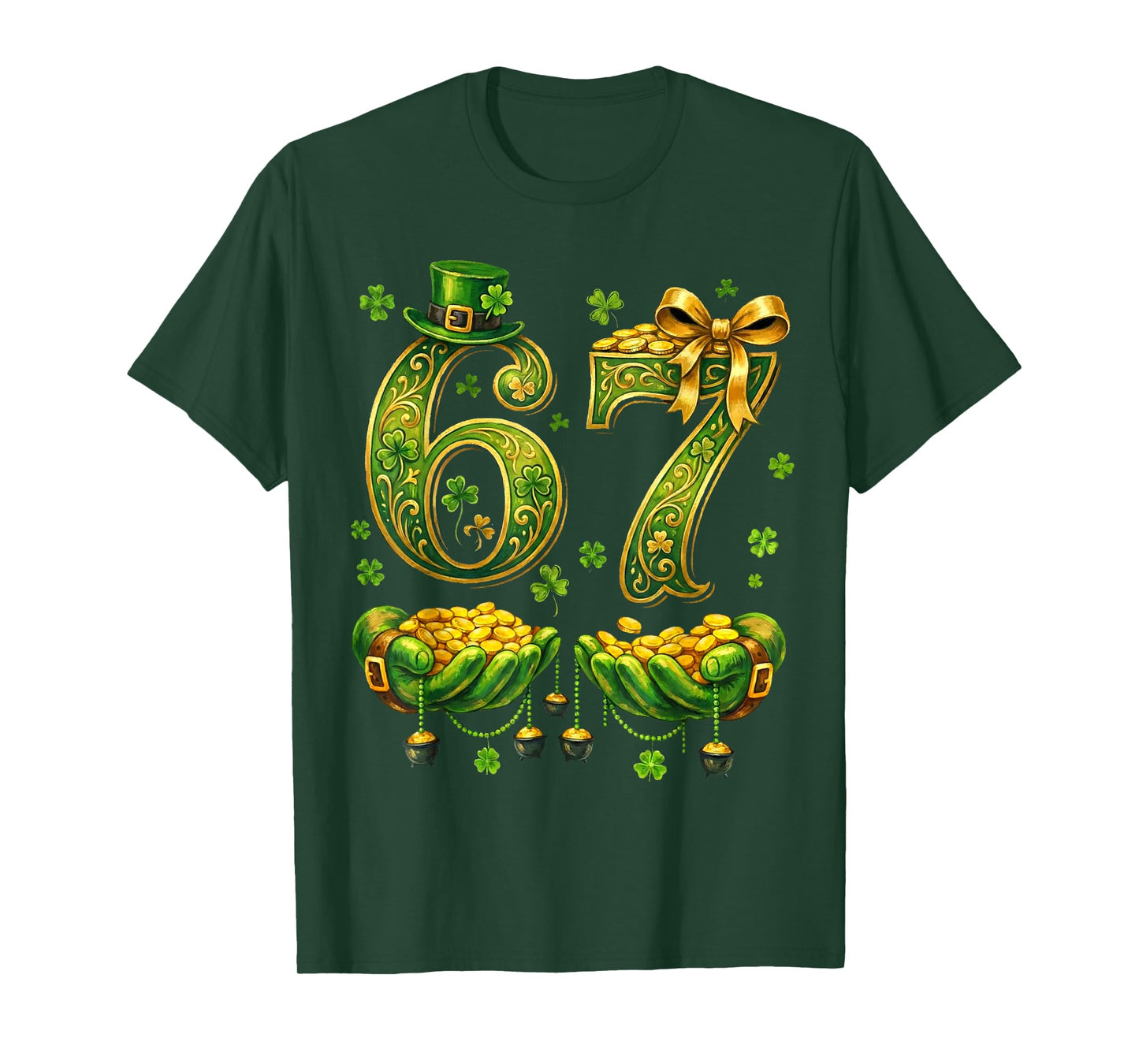 6 7 St. Patricks Day Six Seven Meme T-Shirt