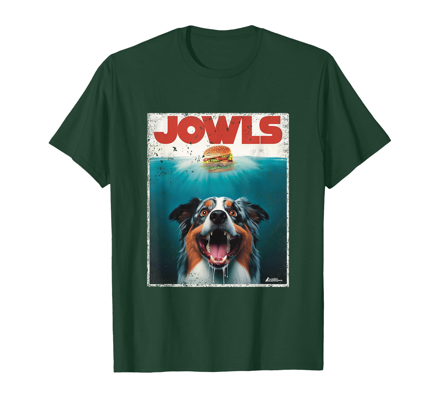 Funny Aussie Jowls Australian Shepherd Fur Baby Mom Dog Dad T-Shirt