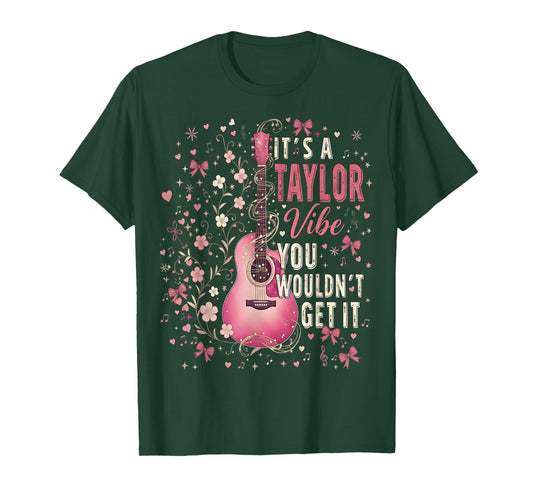 It's A Taylor Vibe Heart Floral Kids 70's 80's Vintage T-Shirt