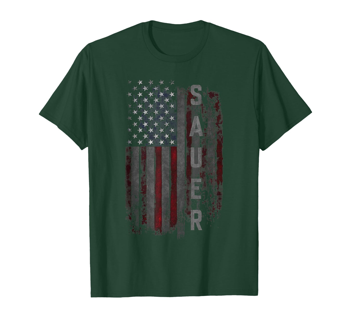 SAUER Family American Flag T-Shirt