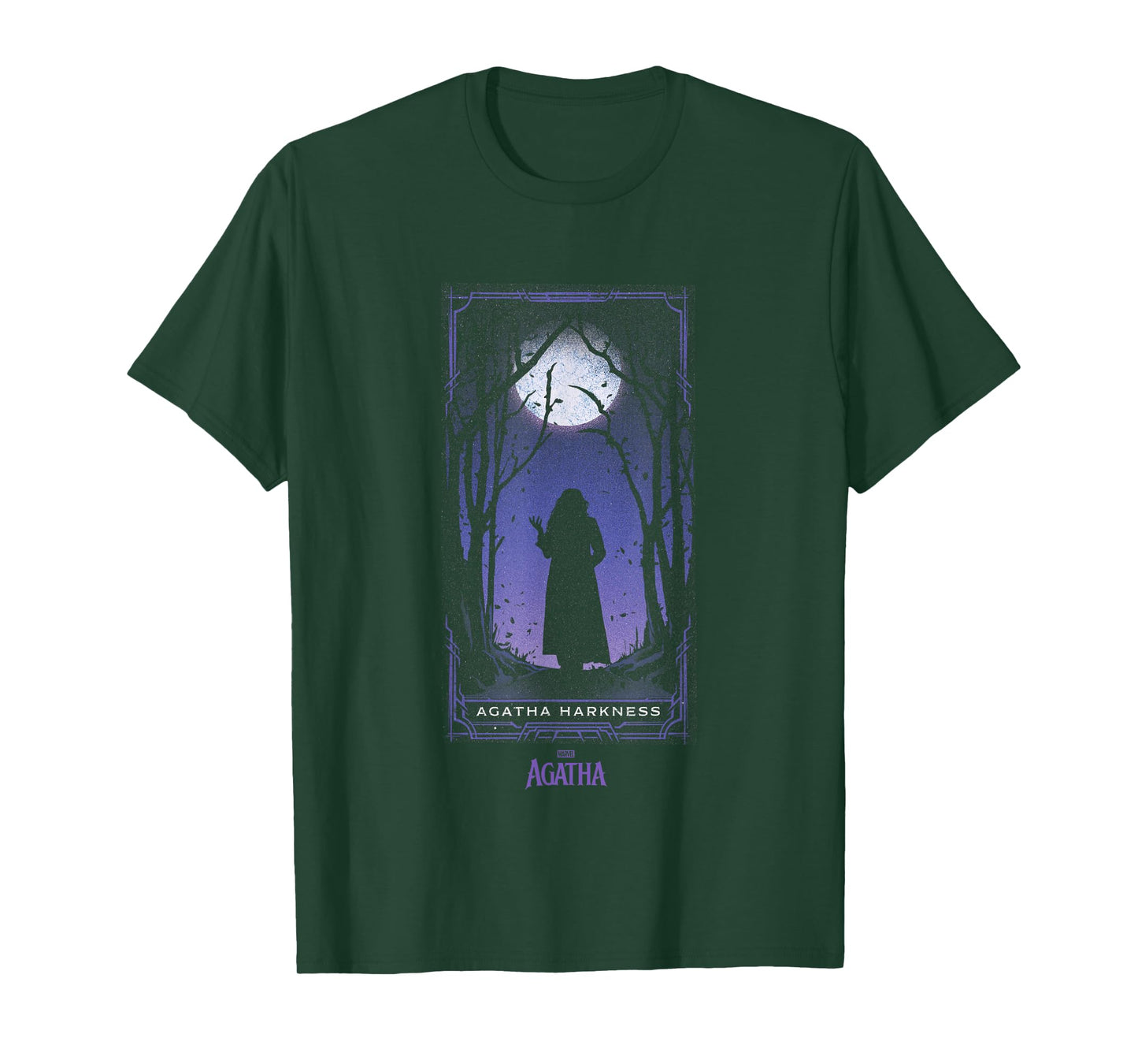 Marvel Agatha All Along Purple Agatha Tarot Card Vintage T-Shirt
