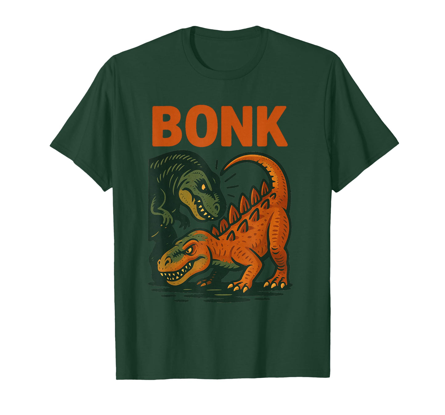 Bonk Dinosaur Funny Prehistoric Humor Design T-Shirt