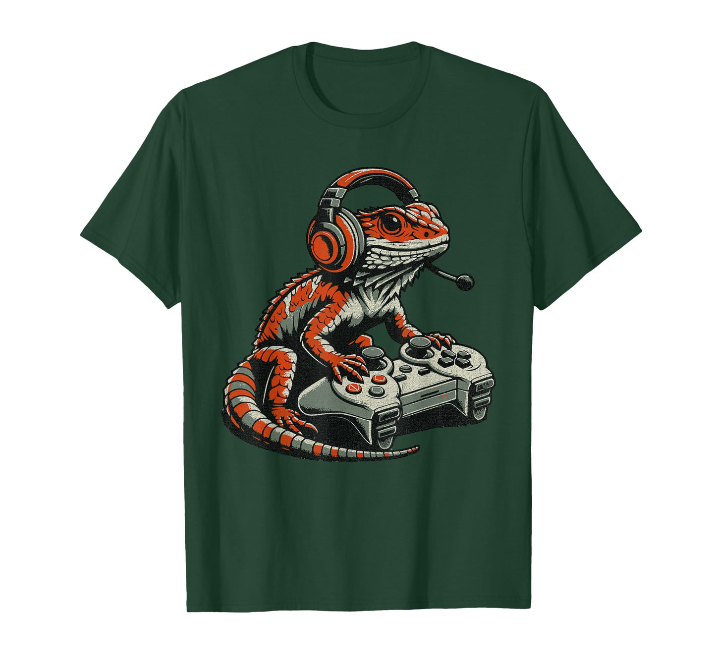 Bearded Dragon Video Gaming Funny Gamer Animal Men Boys Kids T-Shirt