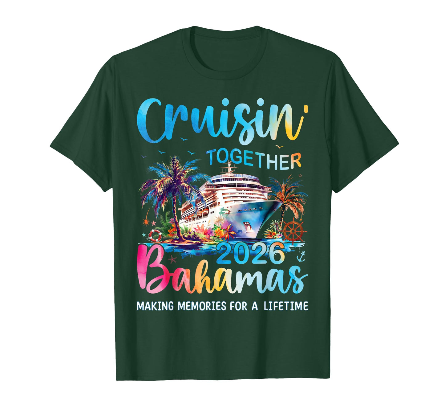 Cruisin Together Bahamas 2026 Family Cruise Vacation T-Shirt