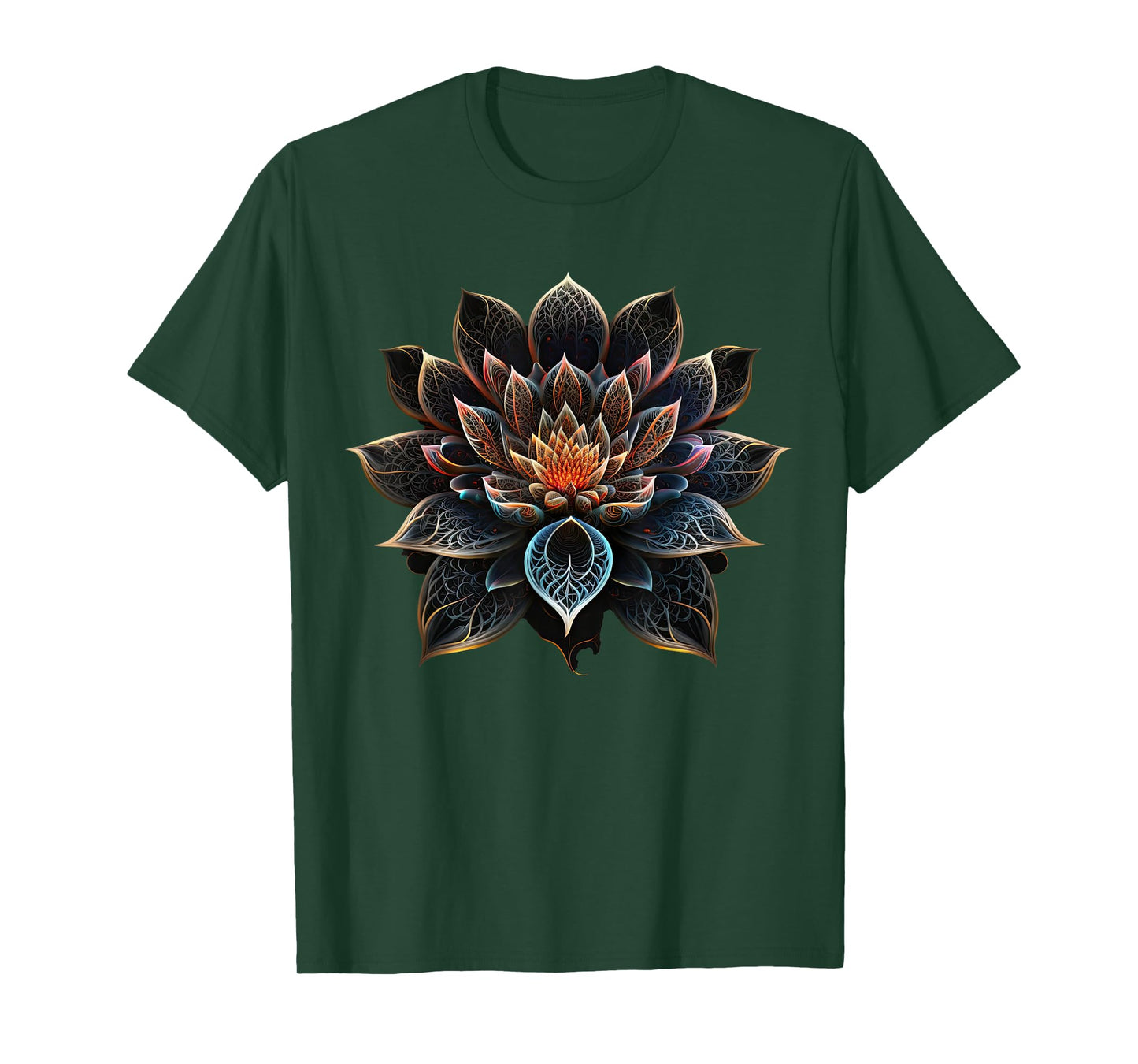 Lotus Flower Yoga Zen Bohemian Namaste Meditation T-Shirt