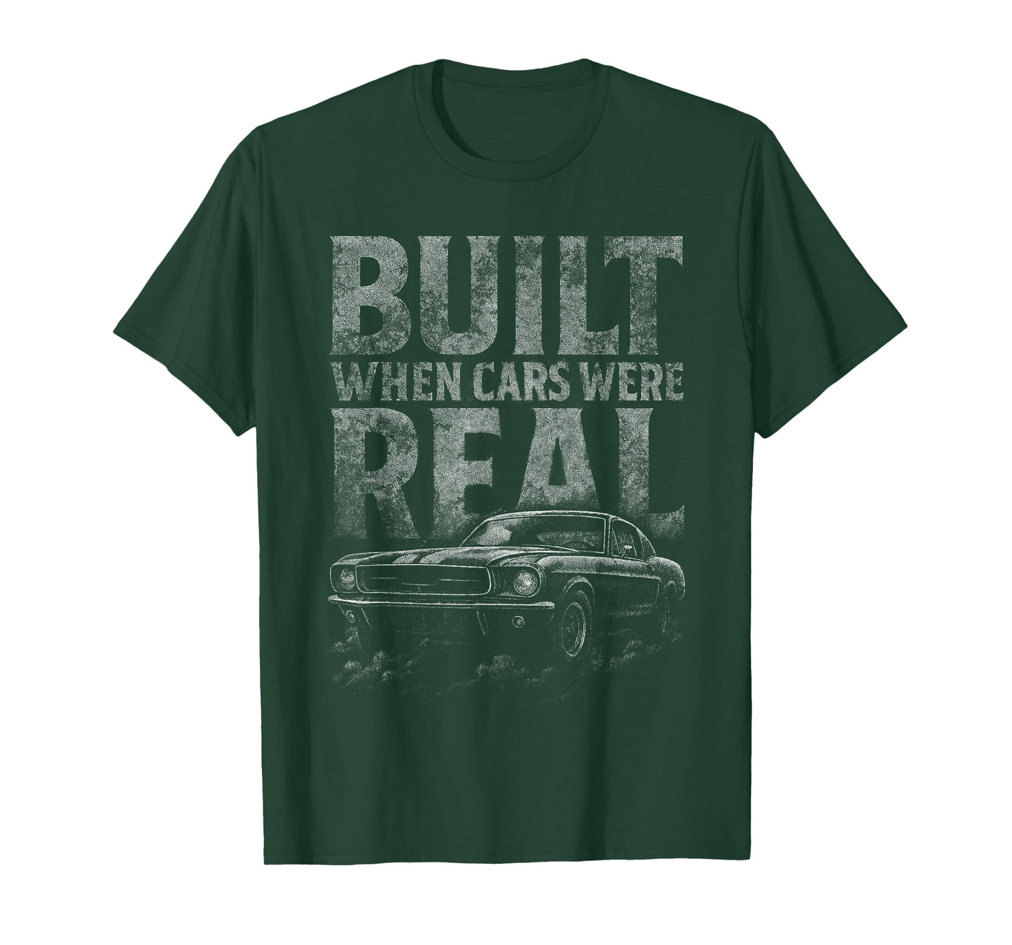 Built When Cars were Real Tshirt Funny Old Classic Car Lover T-Shirt
