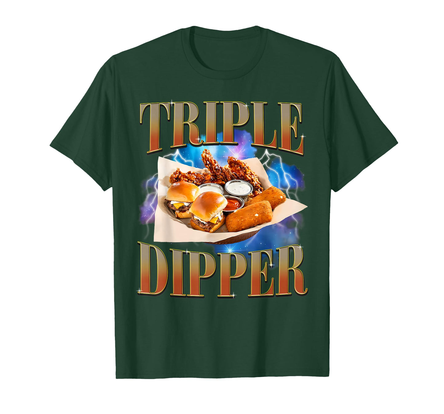Fast Food Lovers Hamburger Chicken Nugget Foodie Men Women T-Shirt