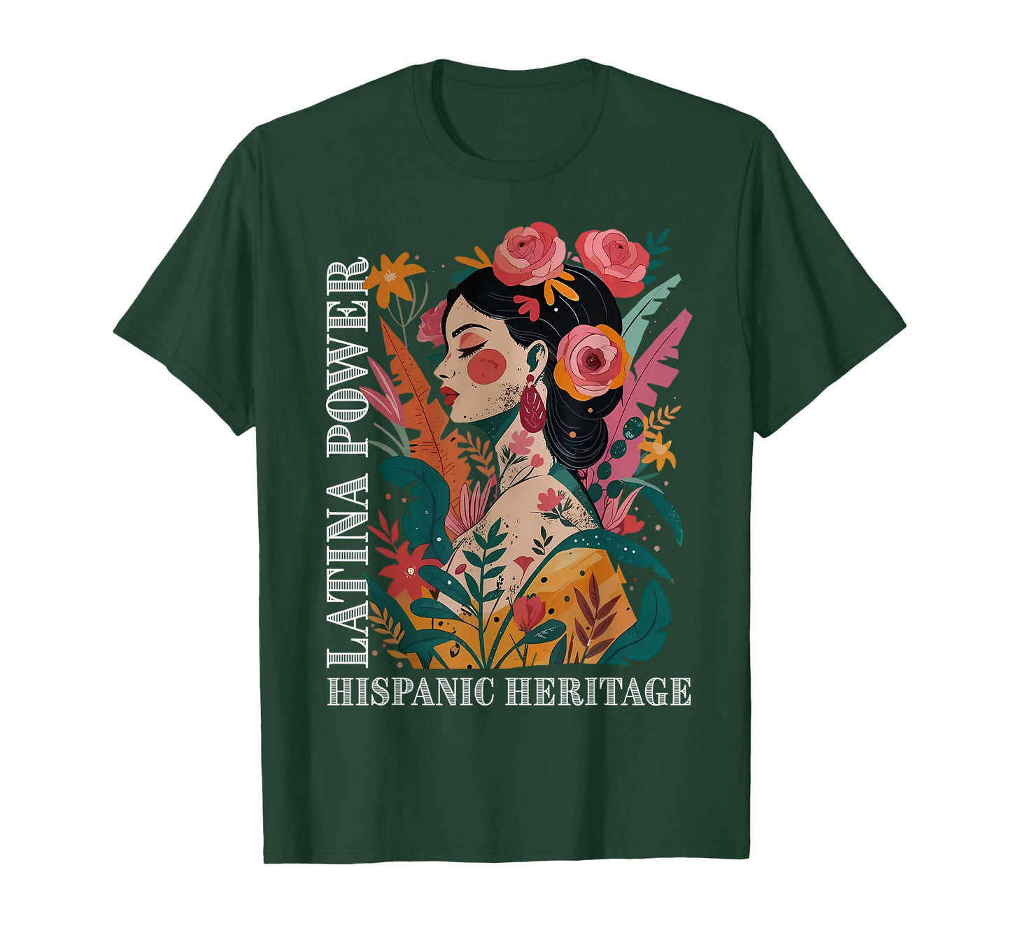 Latina Power Hispanic Heritage Month for Men Women Kids Girl T-Shirt