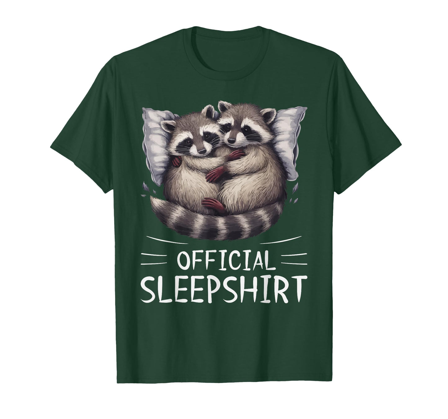 Official Sleepshirt Raccoon Pajamas Racoon T-Shirt