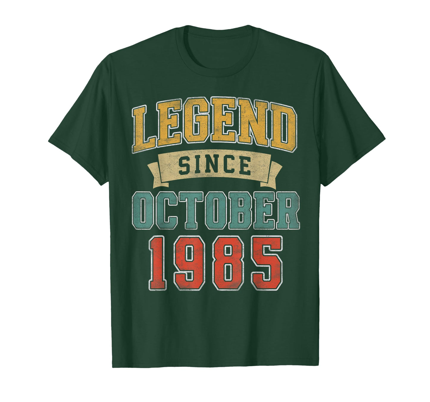 Legend October 1985 40th Birthday Men Women 40 Year Old T-Shirt