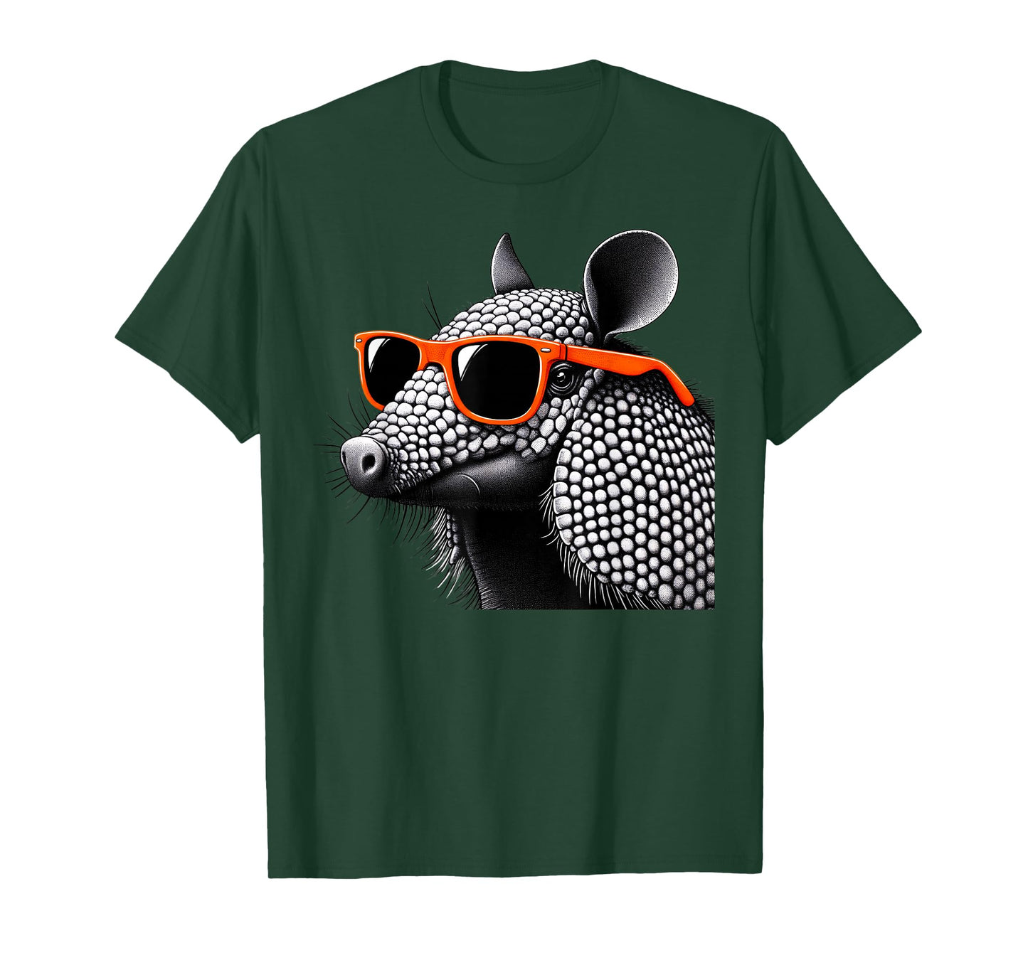 Cool Armadillo Wearing Sunglasses Graphic Art T-Shirt