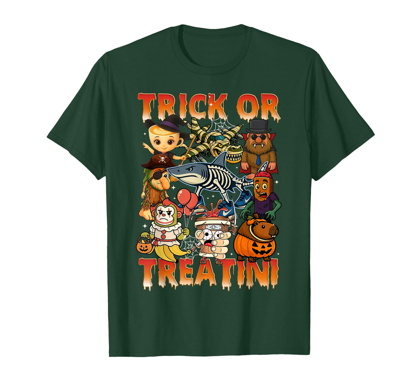 Funny Italian Brain Rot Italian Brainrot Halloween Boy Kids T-Shirt