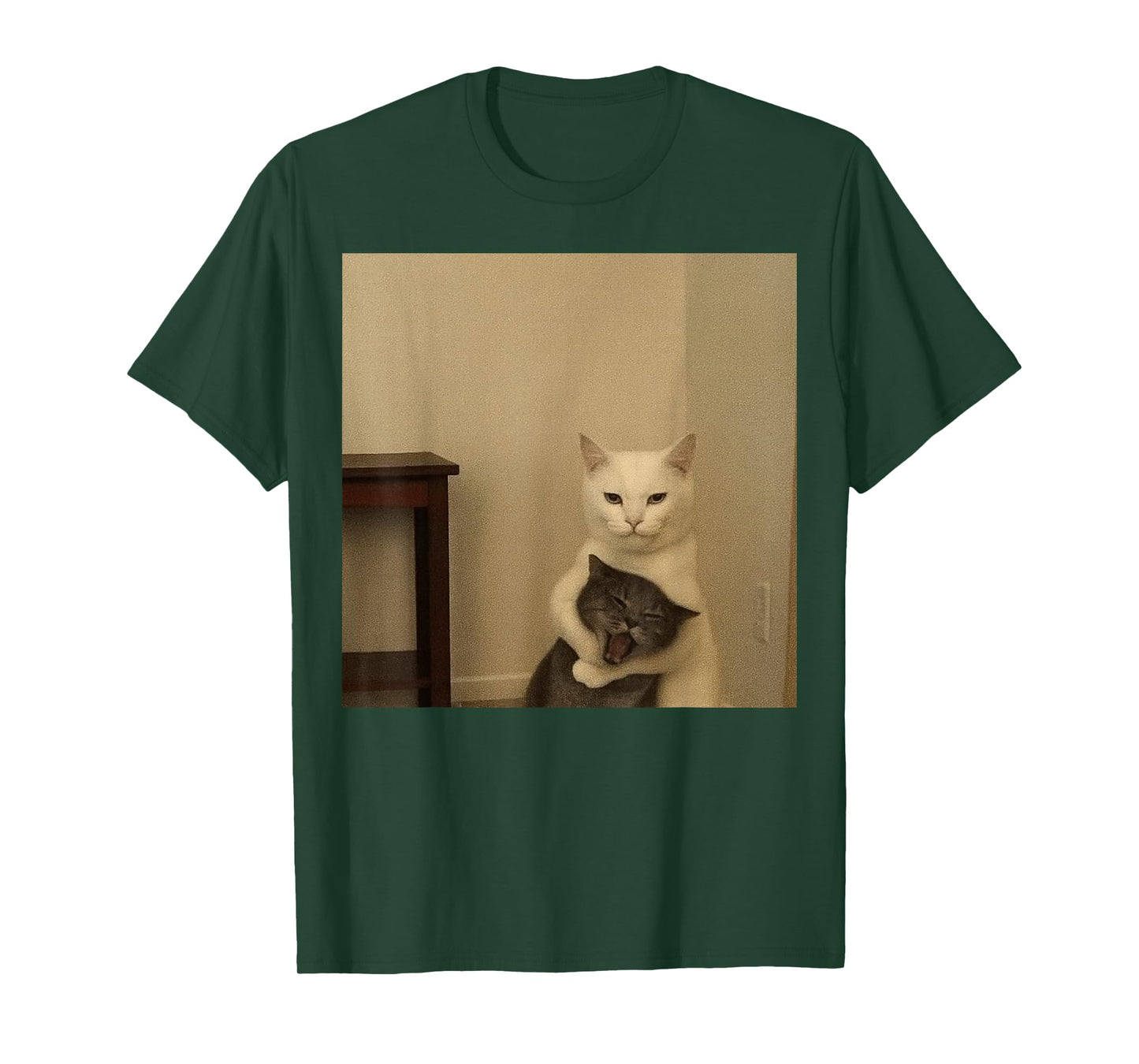 A cat Choking Another cat Meme T-Shirt
