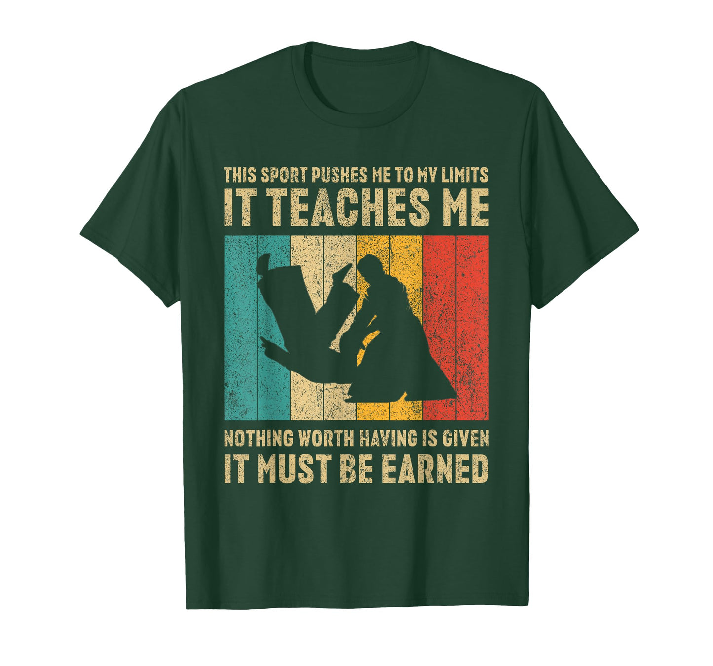 It Must Be Earned Vintage Aikido Martial Arts Mens Womens T-Shirt