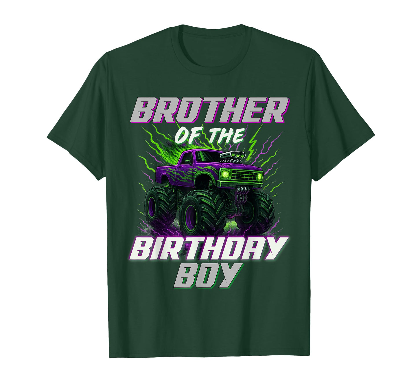 Brother of The Birthday Boy Monster Truck T-Shirt
