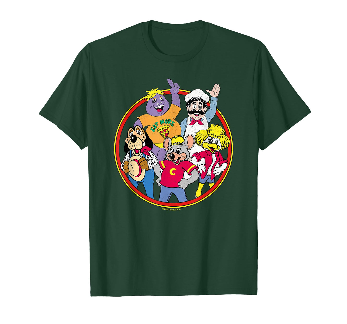 Chuck E. Cheese Vintage Friends Group Shot T-Shirt