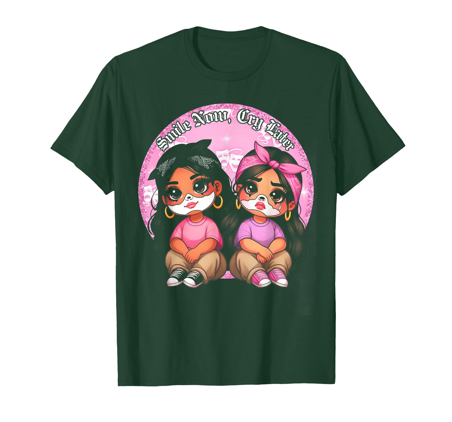 Smile Now Cry Later Chicana Girls T-Shirt