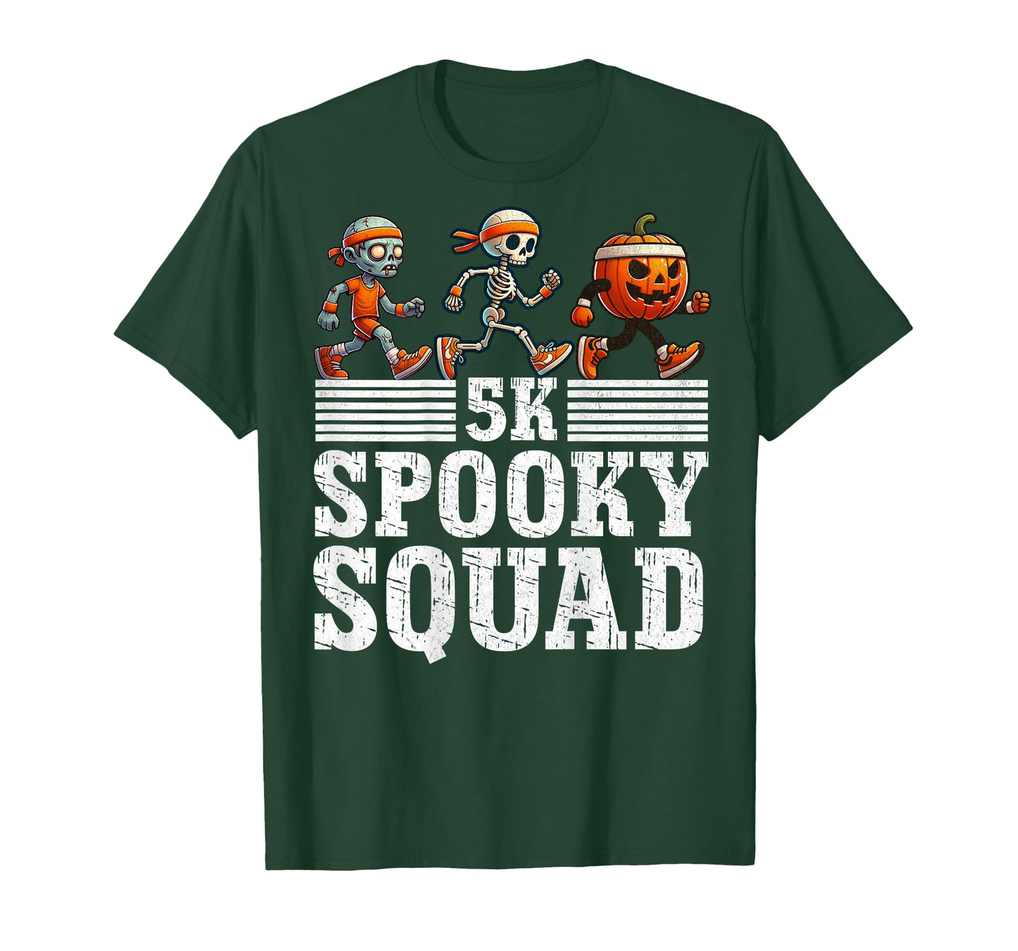 (BACK PRINT) Halloween Fun Run Matching Halloween 5K Runners T-Shirt