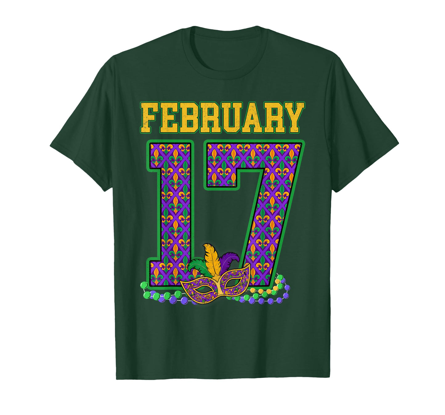 Groovy February 17 Mardi Gras New Orleans Carnival Holiday T-Shirt