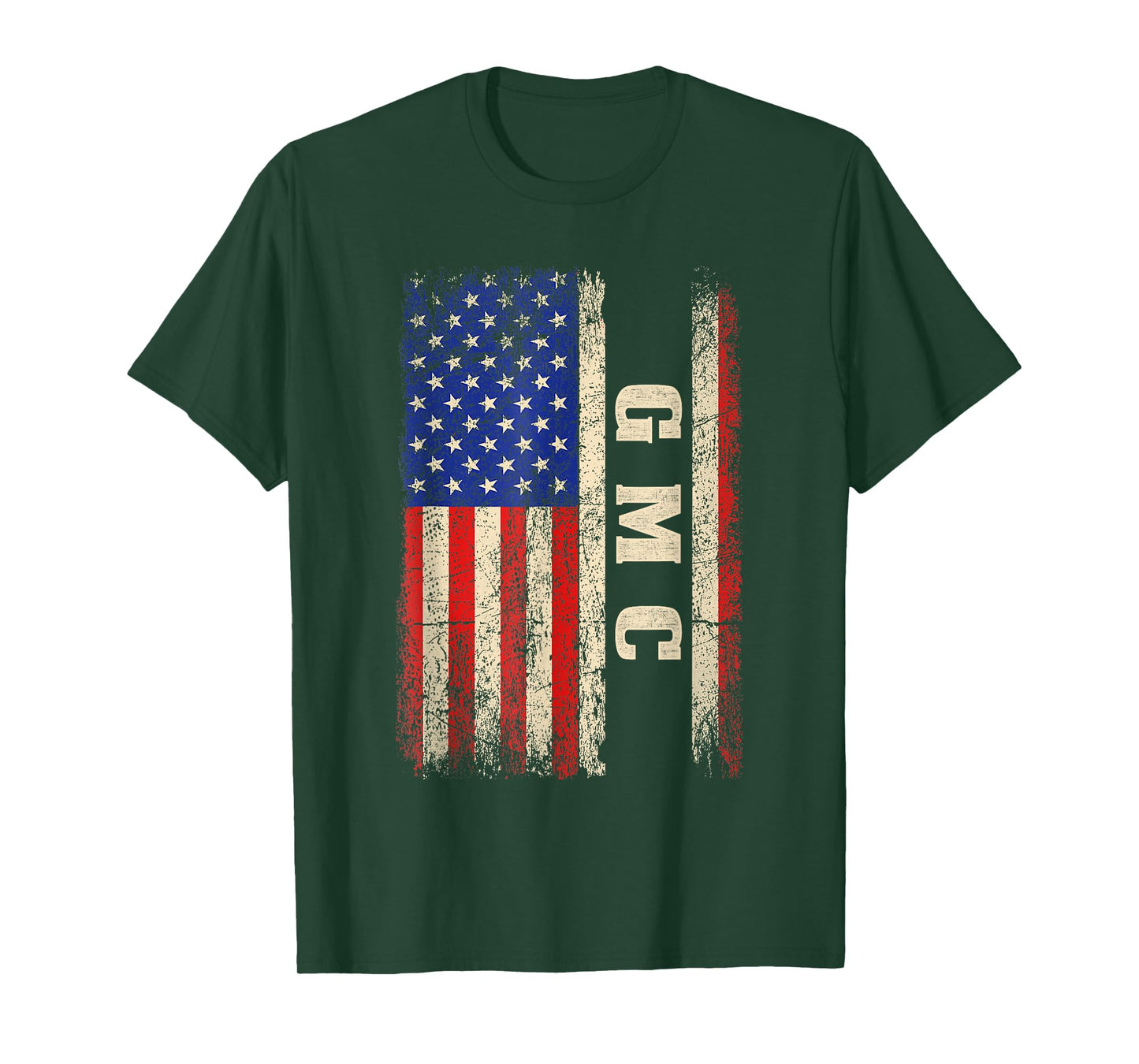 GMC Last Name Shirt GMC Name American Flag T-Shirt