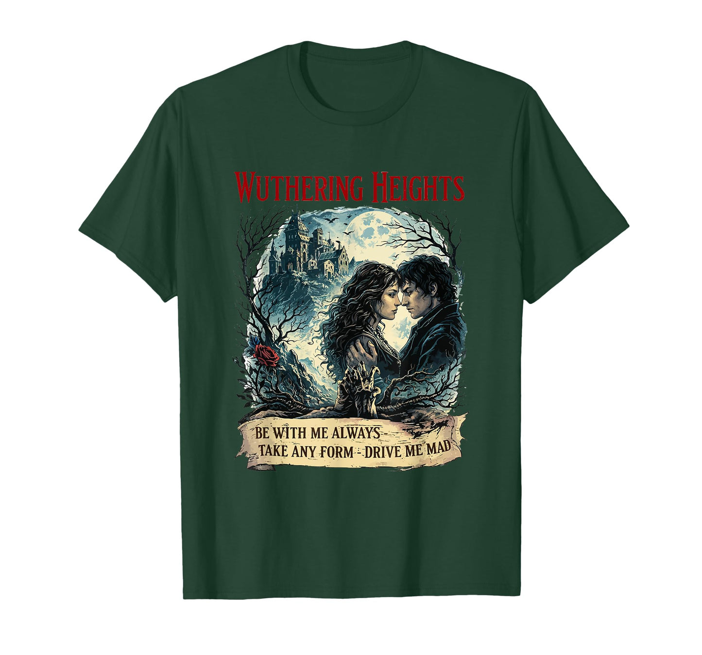 Wuthering Heights Gothic Book Lover Classic Literature T-Shirt