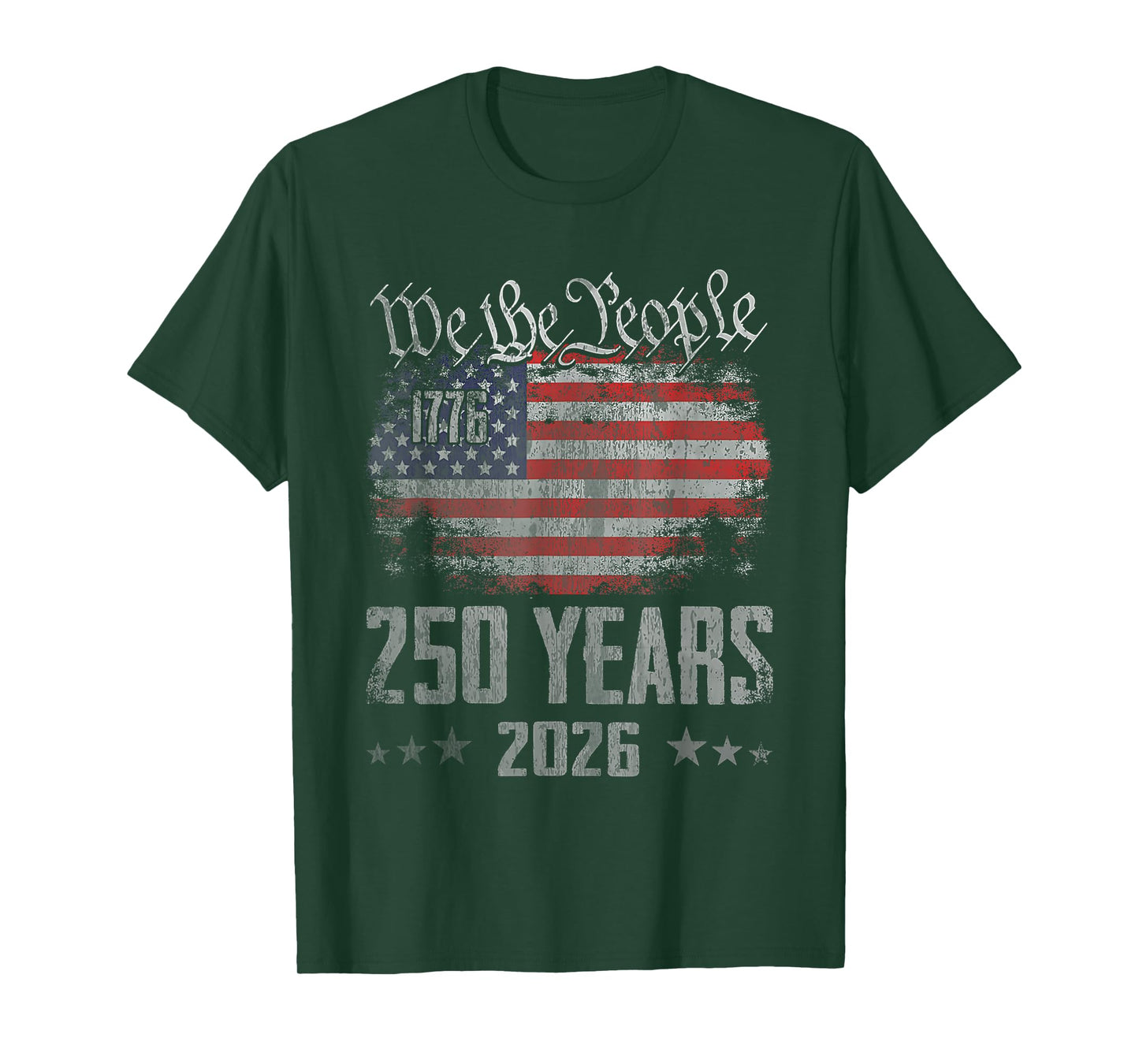 Vintage 250 Years 1776-2026 250th Birthday 4th July T-Shirt