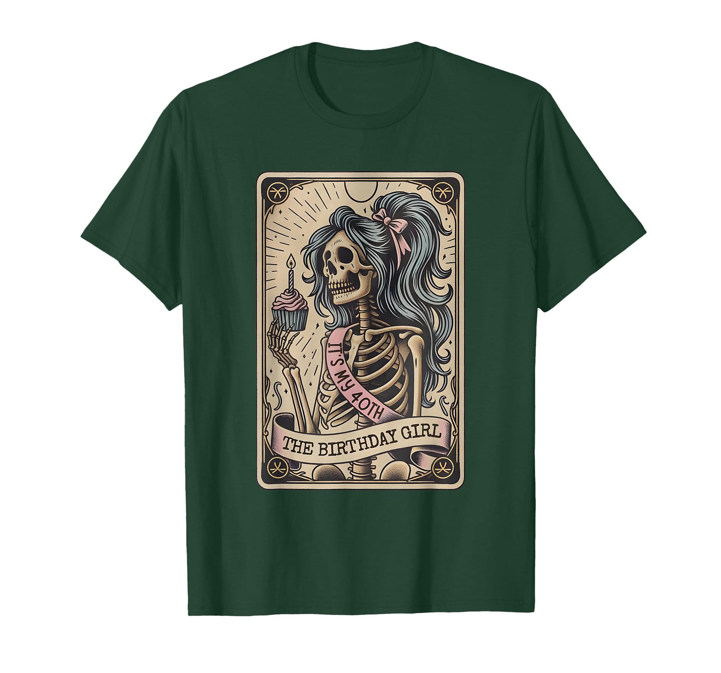 It's My 40th Birthday Tarot Card, Funny Skeleton Birthday T-Shirt
