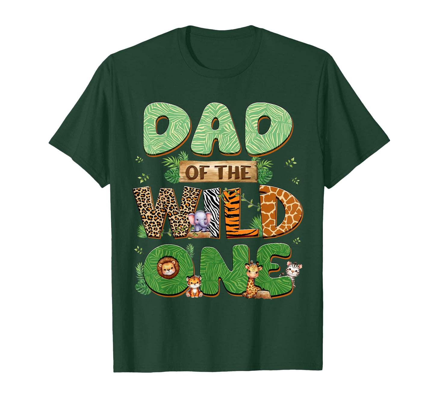Dad Of The Wild One Birthday Family Matching Party Decor T-Shirt