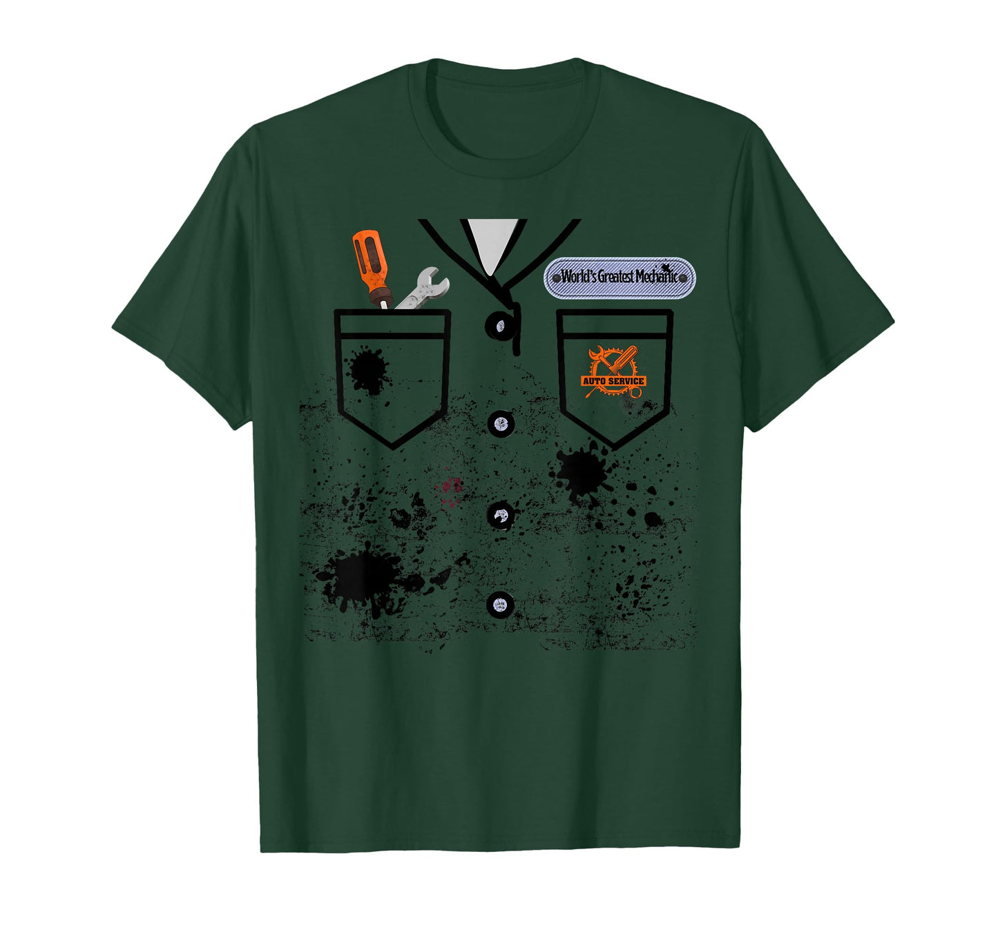 Auto Mechanic Costume Career Day T-Shirt