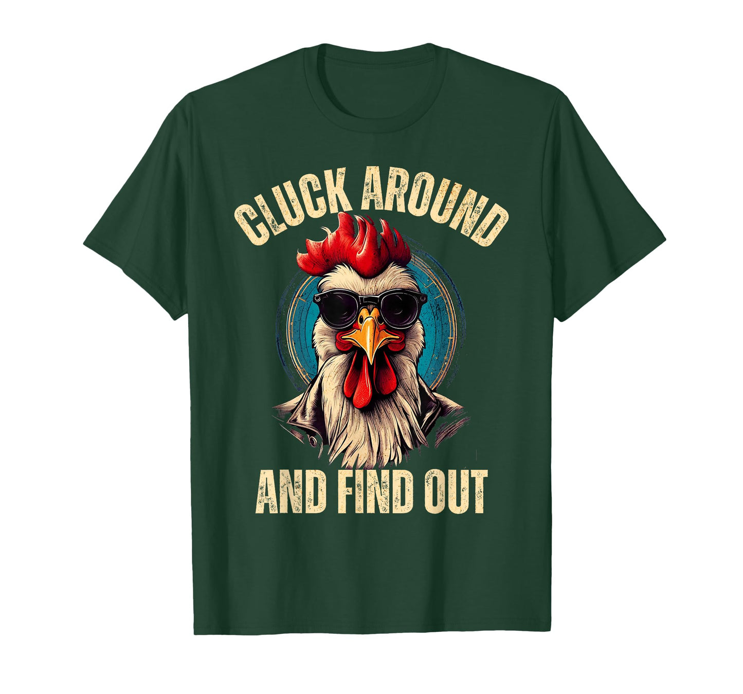 Cluck around and find out funny gangster rooster tee T-Shirt