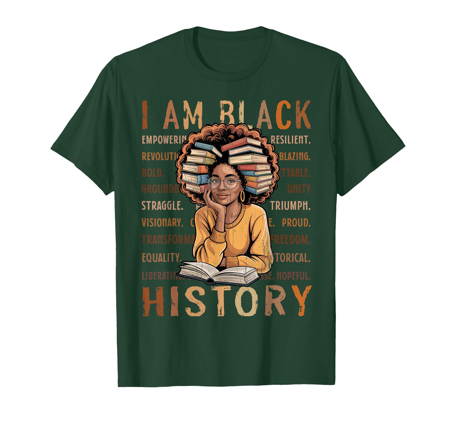 Black History Month 2026 I Am Black History Women T-Shirt