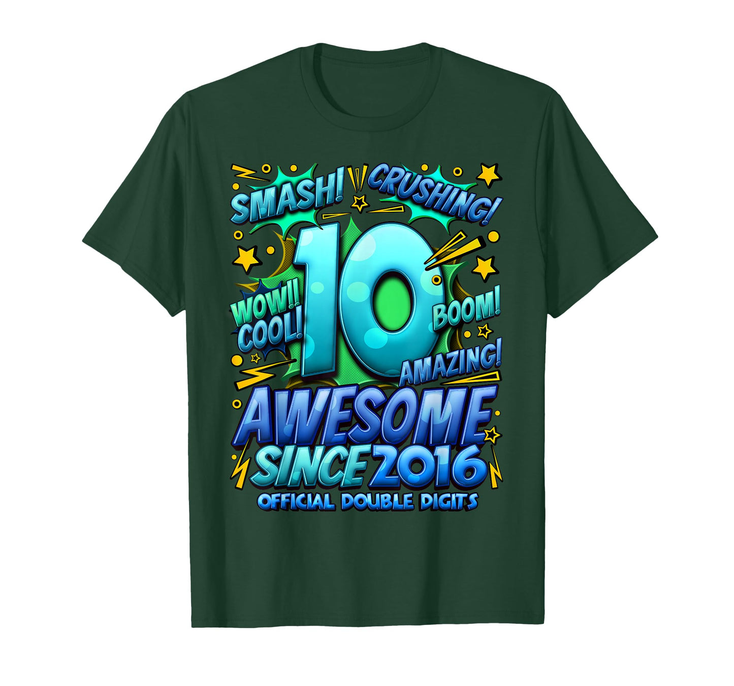 Official Double Digits 10 Year Old Boys 10th Birthday Boy T-Shirt