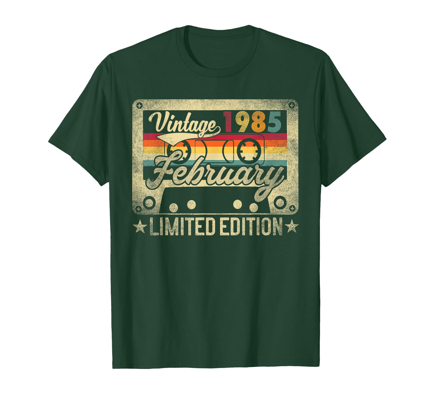 Vintage 1985 February 41 Years Old 41st Birthday Men Women T-Shirt